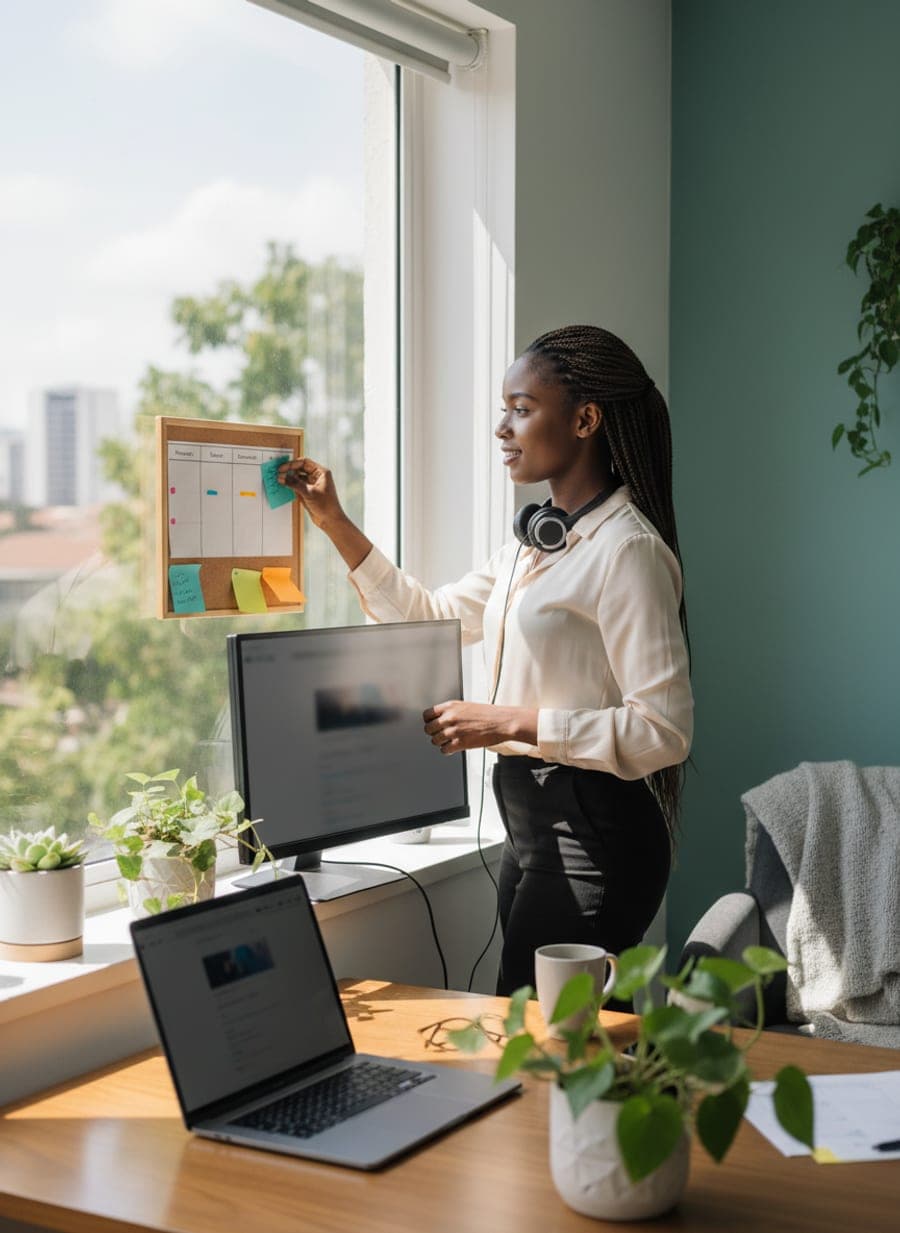 A Virtual Wise assistant moving tasks across a board