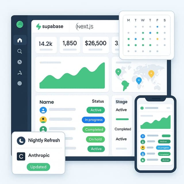 Dashboards and internal apps built to order