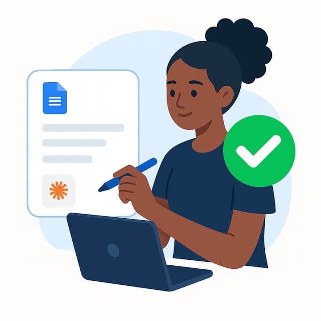 Your VA reads every caption, fixes tone and facts, and swaps any image that misses. Nothing is published on AI alone.