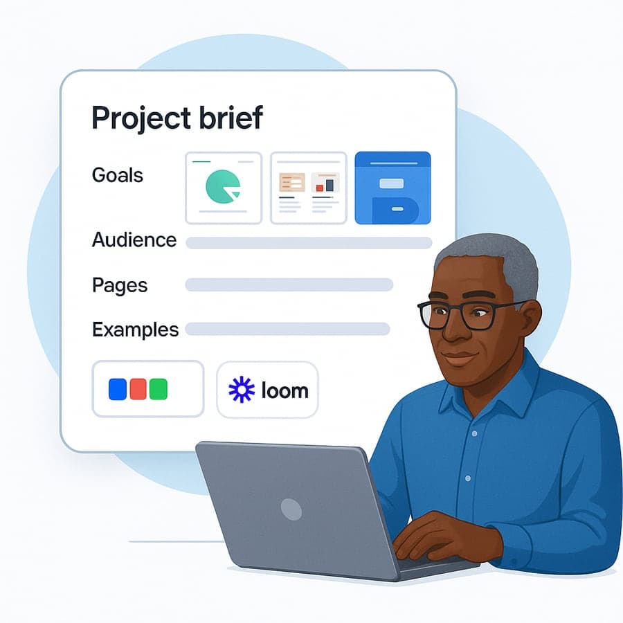 You share the brief