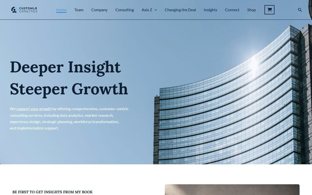 Customer Catalytics website