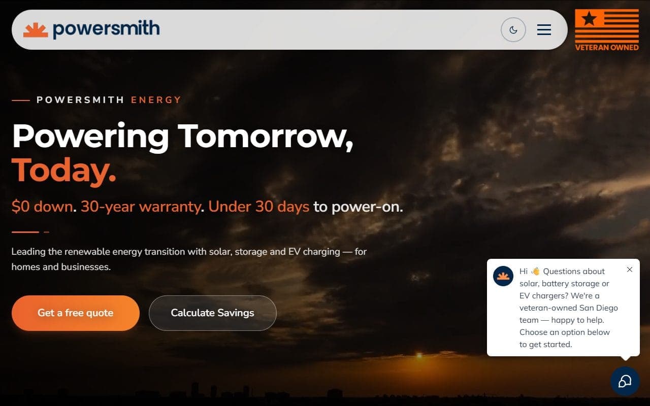 Powersmith Solar website